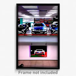 Pixel Art Poster - Treasured Car Dealership (8 Bit Psychedelic Video Game Print)