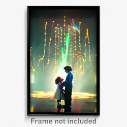 Pixel Art Poster - Wiggly Tableau (8 Bit Psychedelic Trippy Video Game Print)