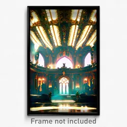 Pixel Art Poster - Lavish Fief (8 Bit Psychedelic Trippy Weird Video Game Print)