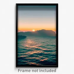 Pixel Art Poster - Striking Sea (8 Bit Psychedelic Trippy Video Game Print)