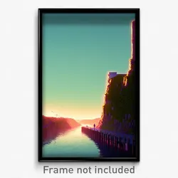 Pixel Art Poster - Notable Dike (8 Bit Psychedelic Trippy Video Game Print)