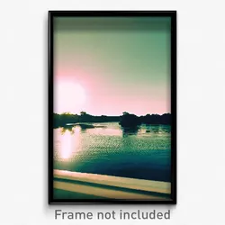 Pixel Art Poster - Treasured Backwater (8 Bit Psychedelic Video Game Print)