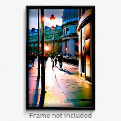 Pixel Art Poster - Tremendous London (8 Bit Psychedelic Trippy Video Game Print)