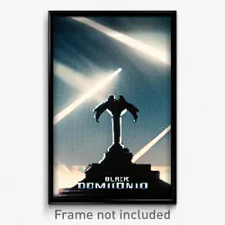 Pixel Art Poster - Black Dominion (8 Bit Psychedelic Trippy Video Game Print)