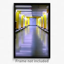 Pixel Art Poster - Peaceful Aisle (8 Bit Psychedelic Trippy Video Game Print)