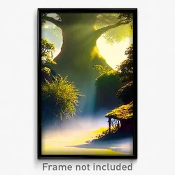 Pixel Art Poster - Neglected Shire (8 Bit Psychedelic Trippy Video Game Print)