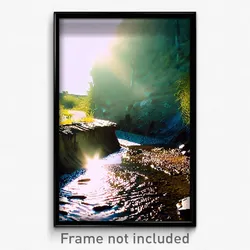 Pixel Art Poster - Worn Creek (8 Bit Psychedelic Trippy Weird Video Game Print)