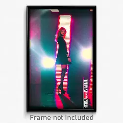 Pixel Art Poster - Digital Catwalk (8 Bit Psychedelic Trippy Video Game Print)