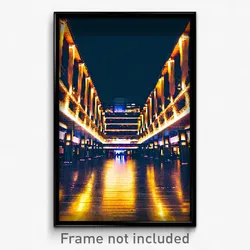 Pixel Art Poster - Attractive Barbican (8 Bit Psychedelic Video Game Print)
