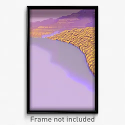 Pixel Art Poster - Flat Heap (8 Bit Psychedelic Trippy Weird Video Game Print)