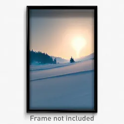 Pixel Art Poster - Alive Snowfields (8 Bit Psychedelic Trippy Video Game Print)