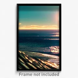 Pixel Art Poster - Deadly Seascape (8 Bit Psychedelic Trippy Video Game Print)