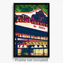 Pixel Art Poster - Mushy Ranch (8 Bit Psychedelic Trippy Weird Video Game Print)