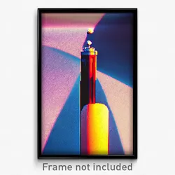 Pixel Art Poster - Fluid Post (8 Bit Psychedelic Trippy Weird Video Game Print)