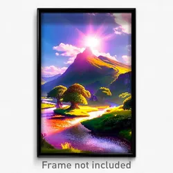 Pixel Art Poster - Magnificent Shire (8 Bit Psychedelic Trippy Video Game Print)