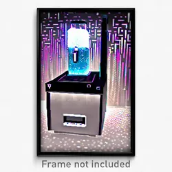 Pixel Art Poster - Sparkling Ice Machine (8 Bit Psychedelic Video Game Print)