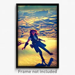 Pixel Art Poster - Dizzying Wasteland (8 Bit Psychedelic Video Game Print)