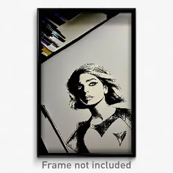 Pixel Art Poster - Velvety Drawing (8 Bit Psychedelic Trippy Video Game Print)