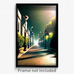 Pixel Art Poster - Distinct Avenue (8 Bit Psychedelic Trippy Video Game Print)