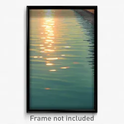 Pixel Art Poster - Rectangular Backwater (8 Bit Psychedelic Video Game Print)