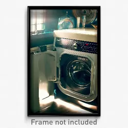 Pixel Art Poster - Remarkable Washing Machine (8 Bit Video Game Print)