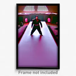 Pixel Art Poster - Accurate Bedlam (8 Bit Psychedelic Trippy Video Game Print)