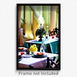 Pixel Art Poster - Blissful Table (8 Bit Psychedelic Trippy Video Game Print)