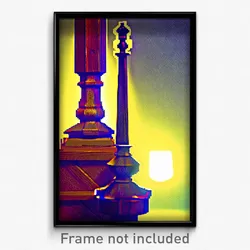 Pixel Art Poster - Wooden Gambit (8 Bit Psychedelic Trippy Video Game Print)