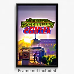 Pixel Art Poster - Smoggy Cobbler (8 Bit Psychedelic Trippy Video Game Print)