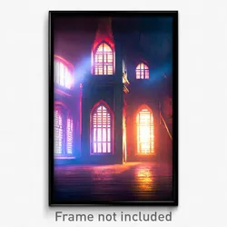 Pixel Art Poster - Insane Corner (8 Bit Psychedelic Trippy Video Game Print)