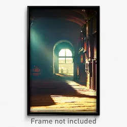 Pixel Art Poster - Distant Cellar (8 Bit Psychedelic Trippy Video Game Print)