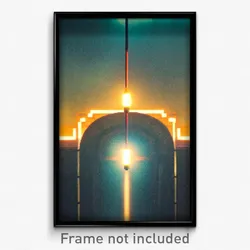 Pixel Art Poster - Electric Mind (8 Bit Psychedelic Trippy Video Game Print)
