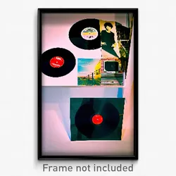 Pixel Art Poster - Imaginary Vinyl Record (8 Bit Psychedelic Video Game Print)