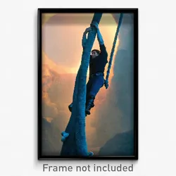 Pixel Art Poster - Meek Climb (8 Bit Psychedelic Trippy Weird Video Game Print)