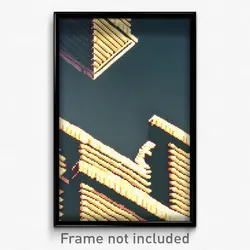 Pixel Art Poster - Adorable Ziggurat (8 Bit Psychedelic Trippy Video Game Print)
