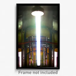 Pixel Art Poster - Stupendous Boiler Room (8 Bit Psychedelic Video Game Print)