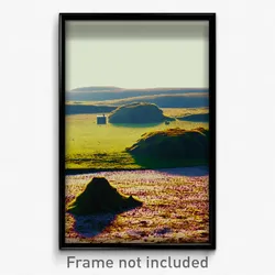Pixel Art Poster - Mushy Downland (8 Bit Psychedelic Trippy Video Game Print)
