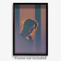 Pixel Art Poster - Muted Drawing (8 Bit Psychedelic Trippy Video Game Print)
