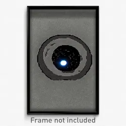 Pixel Art Poster - Warlike Black Hole (8 Bit Psychedelic Video Game Print)