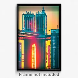 Pixel Art Poster - Puny Cologne (8 Bit Psychedelic Trippy Video Game Print)