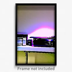 Pixel Art Poster - Awesome Printer (8 Bit Psychedelic Trippy Video Game Print)