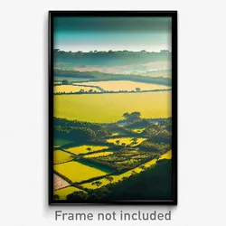 Pixel Art Poster - Cultured Land (8 Bit Psychedelic Trippy Video Game Print)