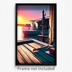 Pixel Art Poster - Nautical Remains (8 Bit Psychedelic Trippy Video Game Print)