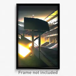 Pixel Art Poster - Lost College (8 Bit Psychedelic Trippy Video Game Print)