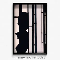 Pixel Art Poster - Metallic Shadow (8 Bit Psychedelic Trippy Video Game Print)