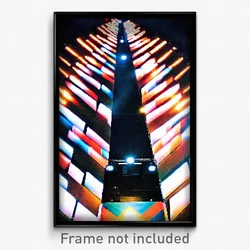 Pixel Art Poster - Worldly Movie Festival (8 Bit Psychedelic Video Game Print)