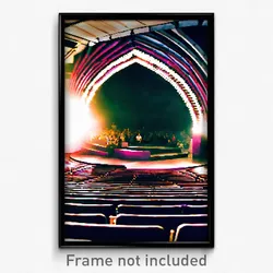 Pixel Art Poster - Agile Amphitheatre (8 Bit Psychedelic Video Game Print)