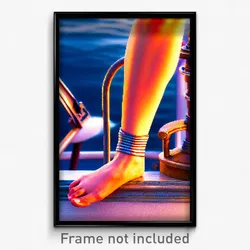 Pixel Art Poster - Nautical Leg (8 Bit Psychedelic Trippy Video Game Print)