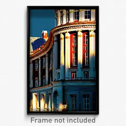 Pixel Art Poster - Noteworthy Swedish Architecture (8 Bit Video Game Print)