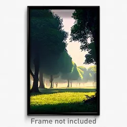 Pixel Art Poster - Unsightly Copse (8 Bit Psychedelic Trippy Video Game Print)